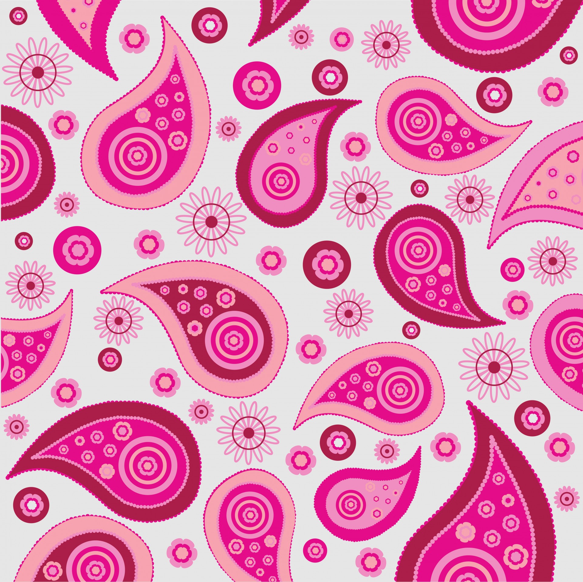Paisley Pattern Background Pink