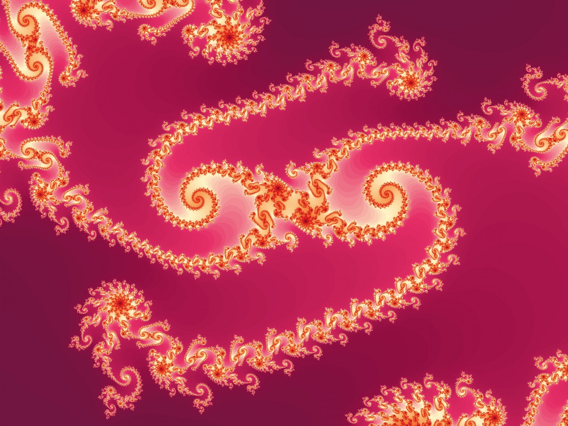 Розовый фрактальной спиральные