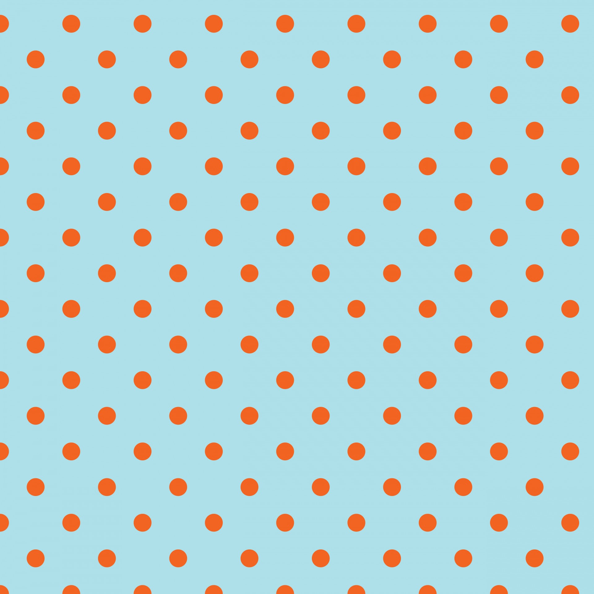 Polka Dots Blau Orange
