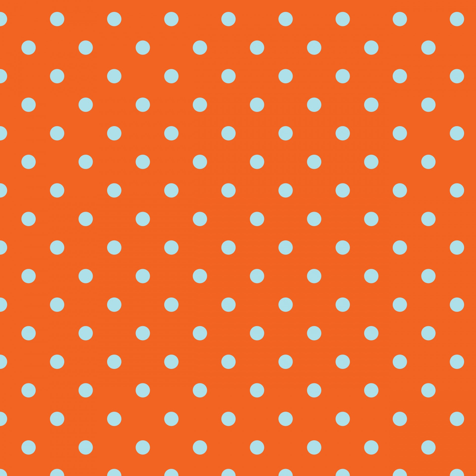 Polka Dots Orange Blau