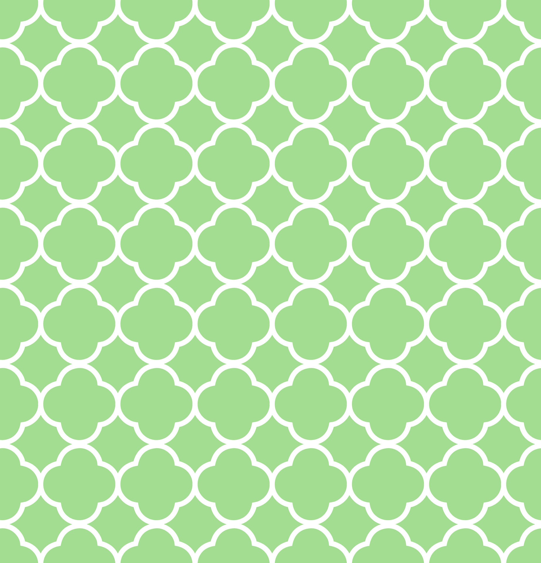 Quatrefoil Muster Hintergrund Grüner