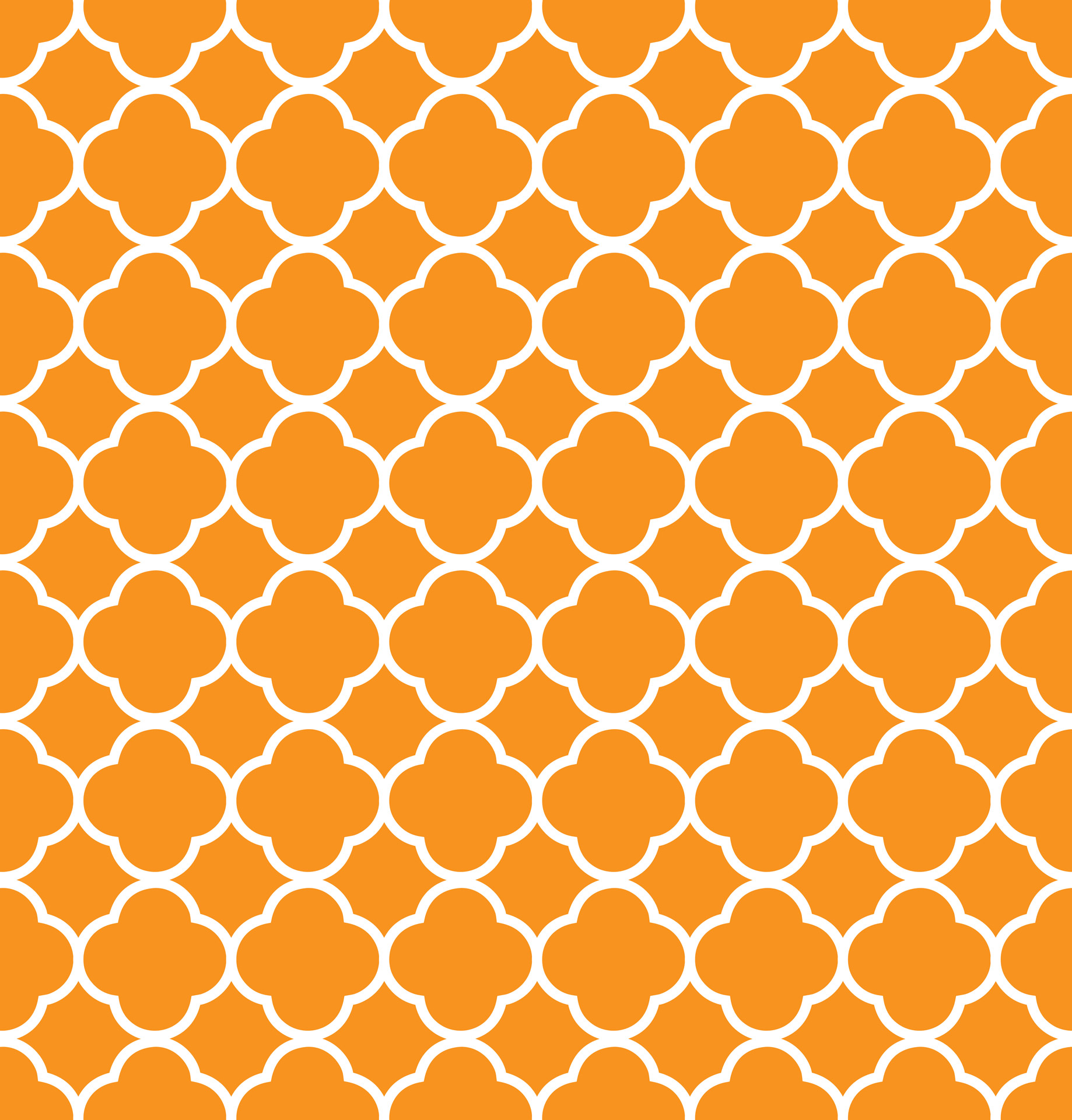 Четырехлистник оранжевом фоне