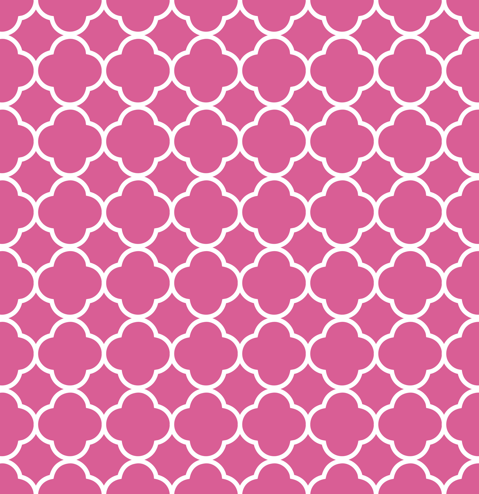 Quatrefoil Pattern Background Pink