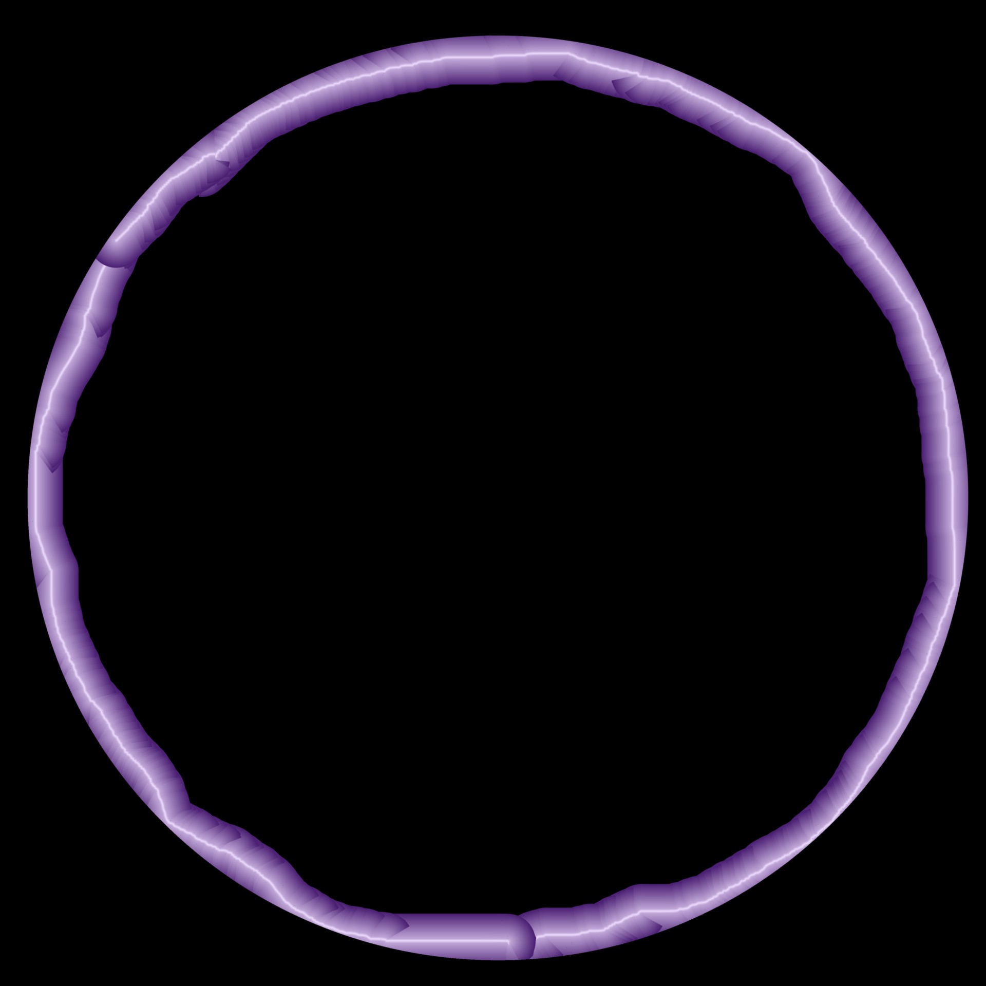 Round Lavender Rahmen