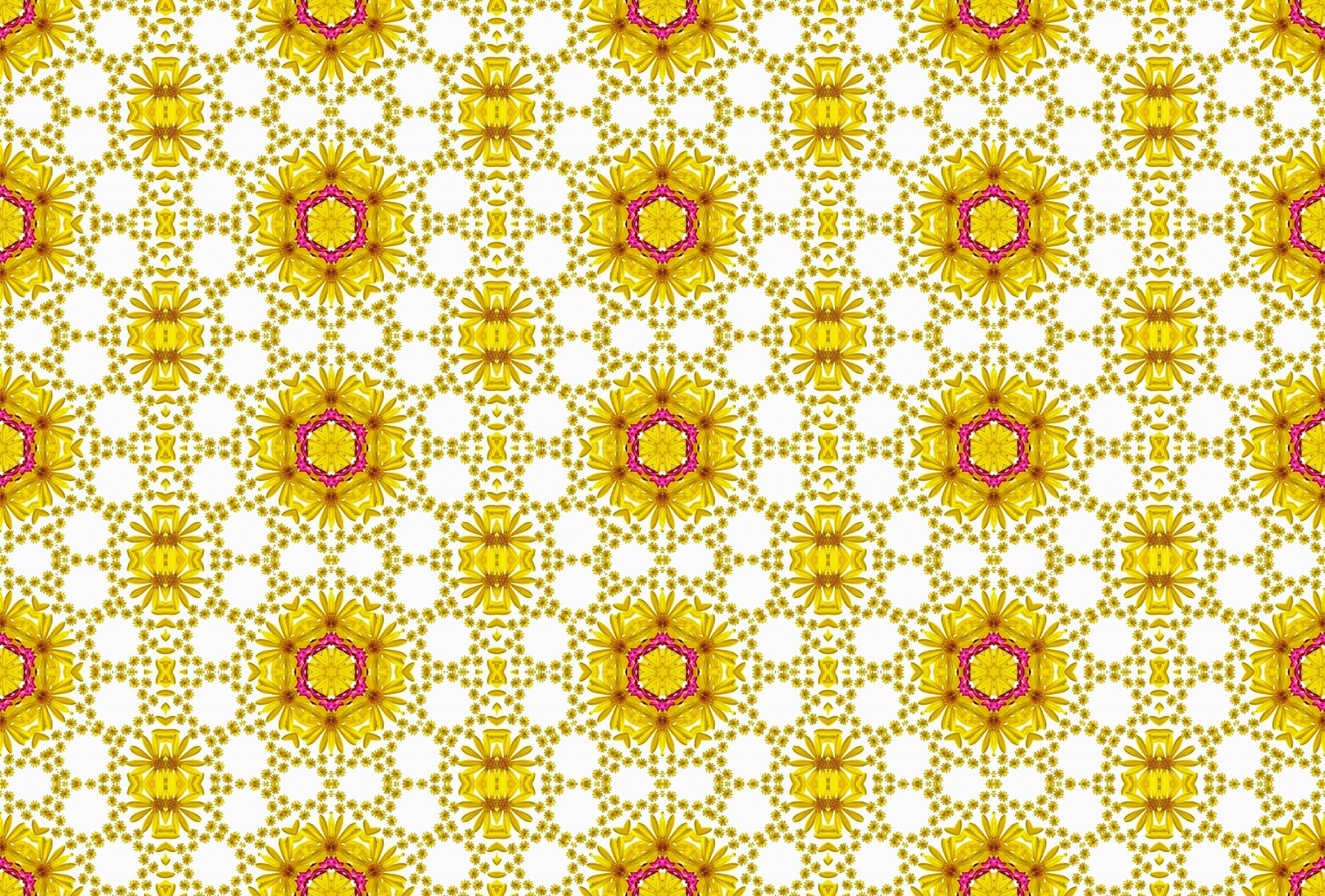 Nahtlose Muster mit gelben Blumen