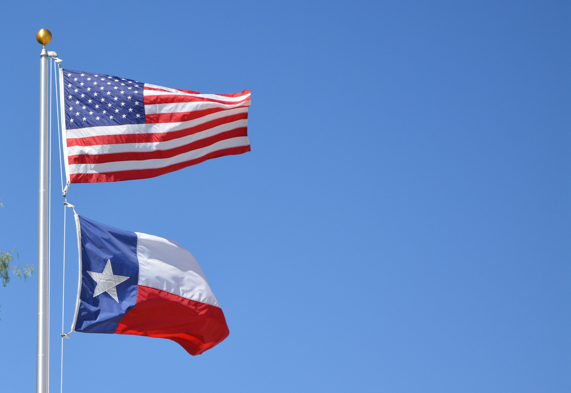Stars And Stripes Flagge USA Texas Color