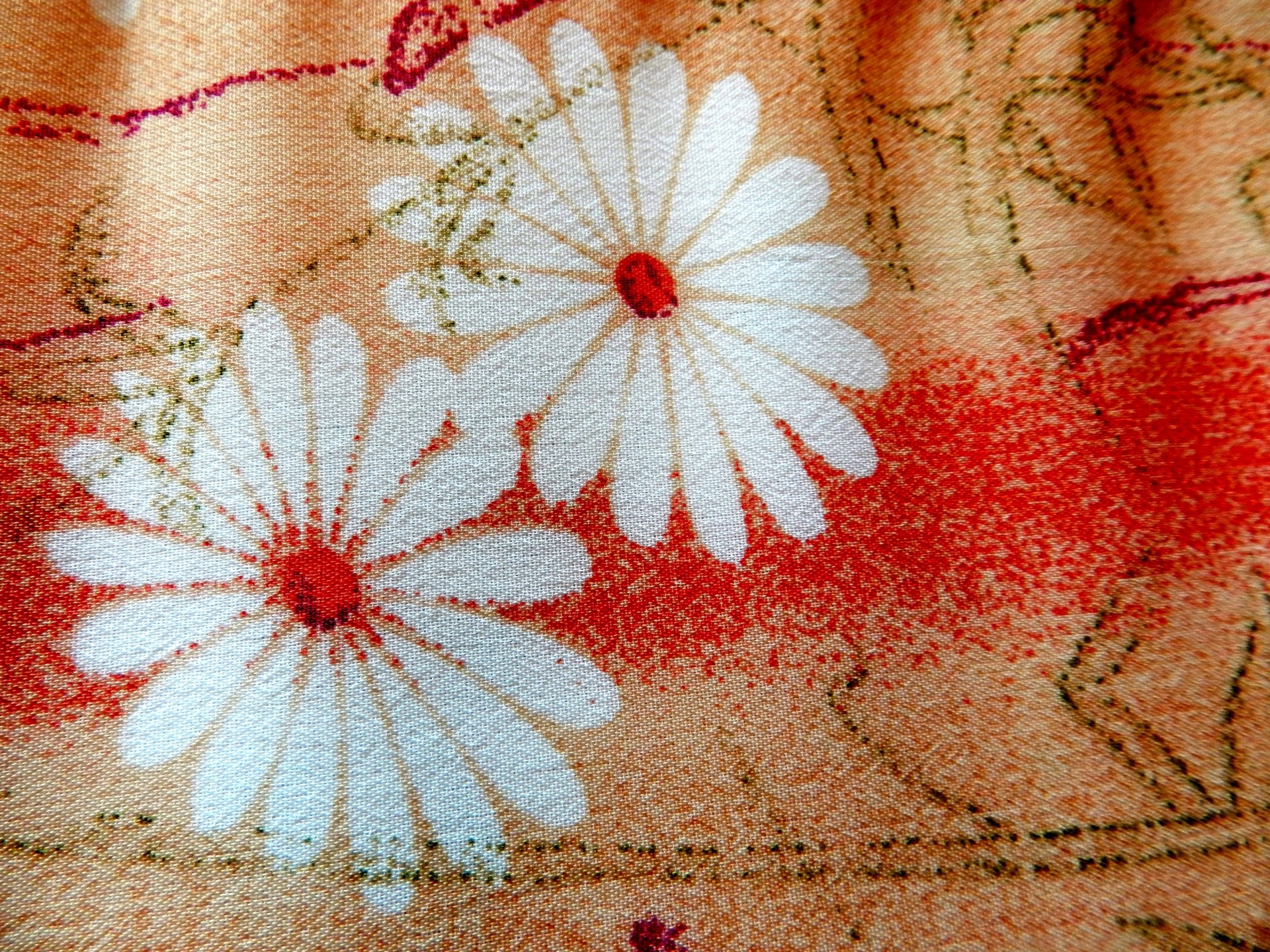 Ткань цветочным узором (17)