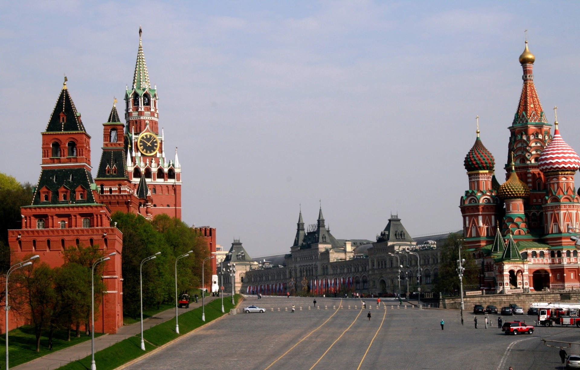вид на Красной площади в Москве