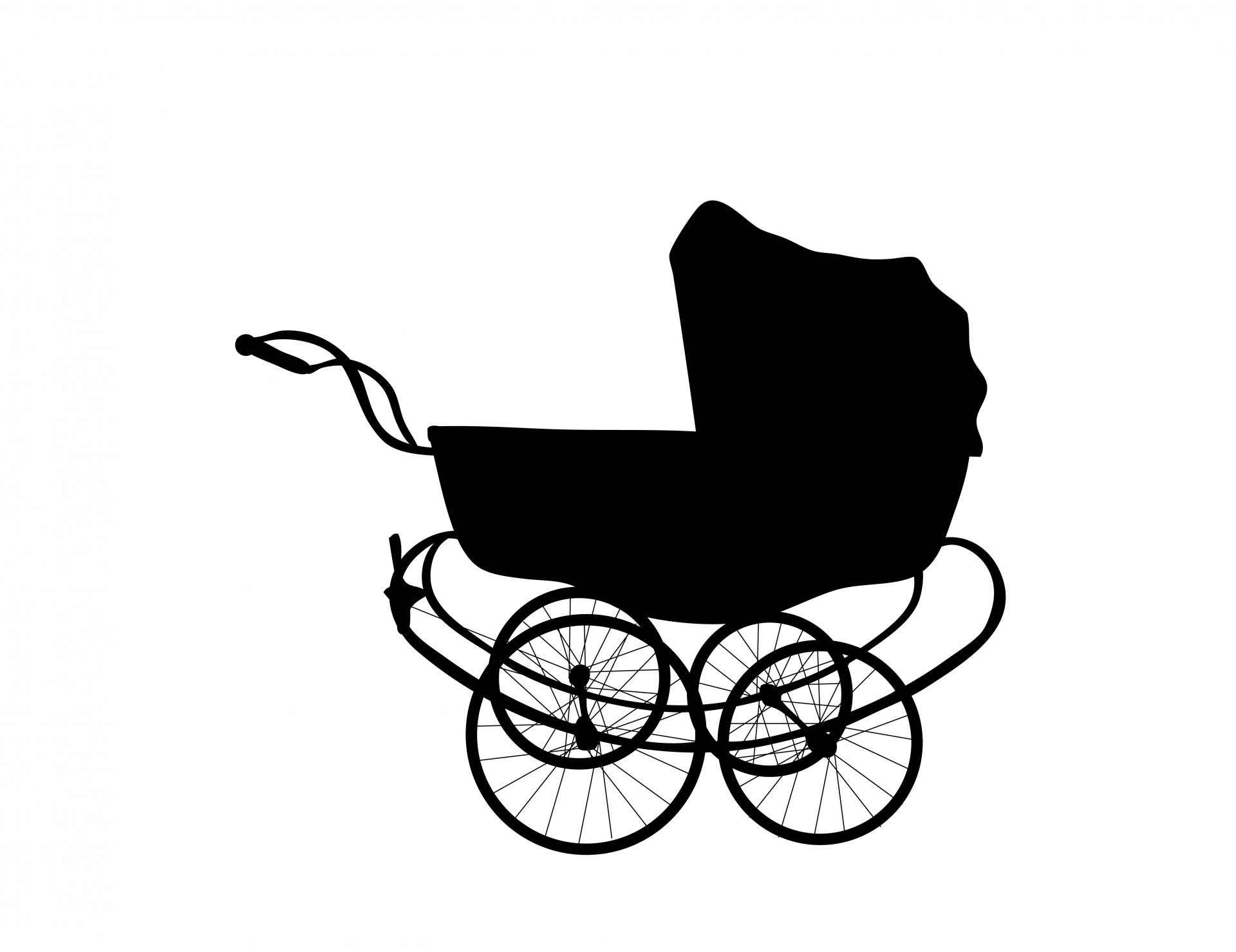 Vintage детскую коляску