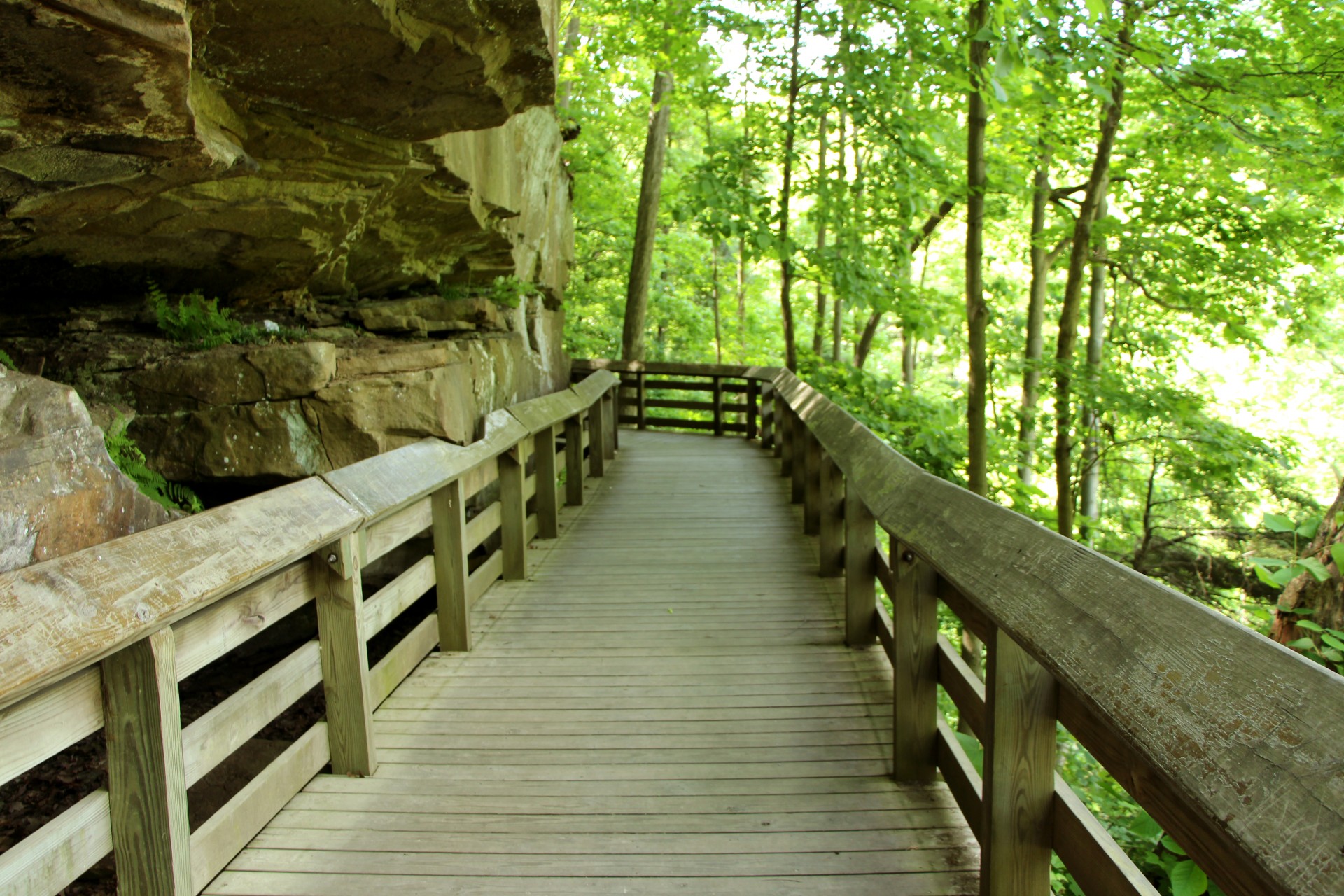 Walkway Under Cliff Free Stock Photo - Public Domain Pictures