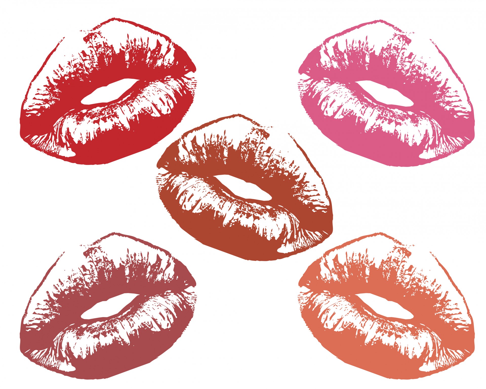 Woman Lips Lipstick Shades