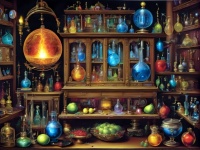 Alchemie Labor antik Fantasie