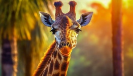 Dierlijke giraffe wildlife zoogdier