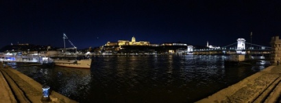 Budapest panoramic night view