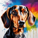 Illustrazione di arte del cane bassotto