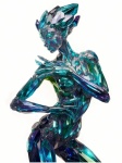 Female Figure Made Of Crystals