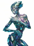 Female Figure Made Of Crystals
