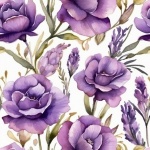 Akvarell lavendel konsttryck