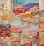 Arizona patchwork reizen poster kunst