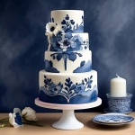 Delft Design Wedding Cake Art