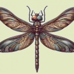 Vintage Dragonfly Art