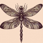 Dragonfly Vintage Art