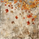 Textured Autumn Leaves Wallpaper