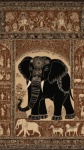 Elefánt kárpit etnikai művészeti nyomat