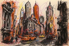 New York City Times Square Art
