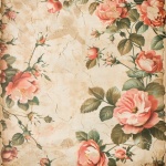Vintage Antique Floral Pattern Art