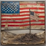 Umělecký tisk vlajky Spojených států