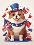 Americana Independence Day Dog