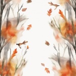 Autumn leaves background template