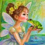 Whimsical Princess and Prince Frog