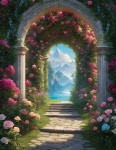 Portal Gate Garden Fantasy