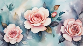 玫瑰花瓣背景艺术