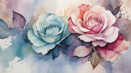 玫瑰花瓣背景艺术