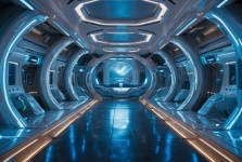 Innenraum eines Raumschiffs