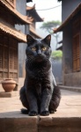 Traveler Cat In Japan