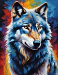 Wolf Portrait Illustration Art