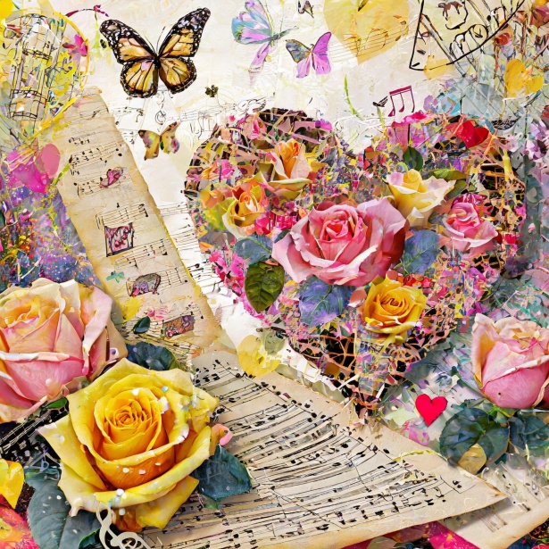 Mixed Media Junk Journal Heart Art Free Stock Photo Public Domain Pictures
