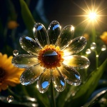 Fantasy Flowers Made Of Glass