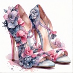 Модная обувь с цветами