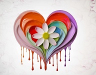 Heart Painting Art Illustration