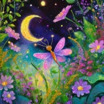 Whimsical Magical Firefly Art Print