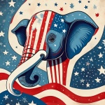 July 4th Independence Day Elephant