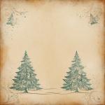 Vintage Christmas Tree Paper