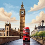 Poster de viagens Londres Inglaterra art
