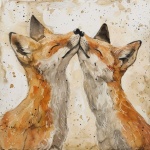 Fox Moederdag Art print