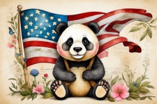 Arte dell'Orso Panda del Giorno dell